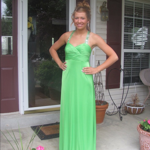 Bright Green Prom Dress